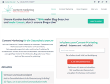 Tablet Screenshot of healthcare-content-marketing.org